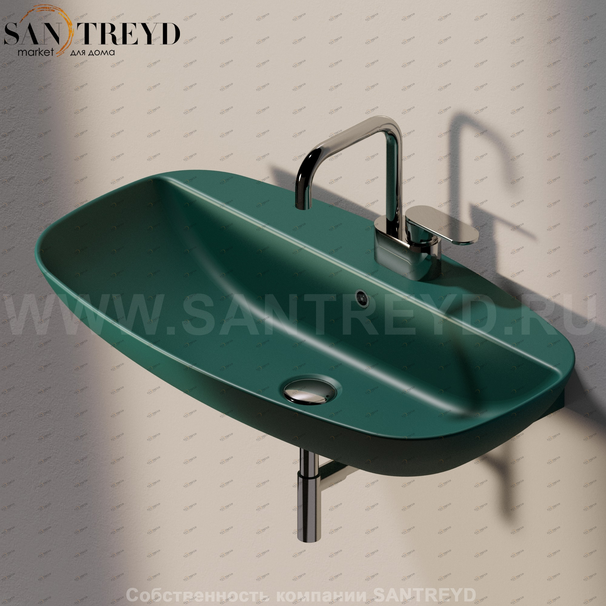 ND75PR5020 Подвесная раковина настенная прямоугольная Ceramica Flaminia Nuda