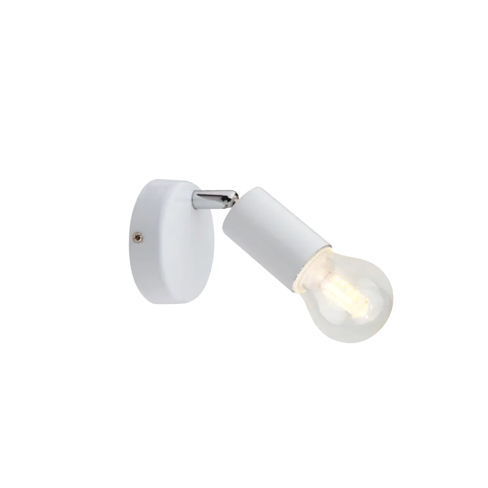 Спот Basico 1xE27x60 Вт, металл, цвет белый Santreyd STLM-2042167