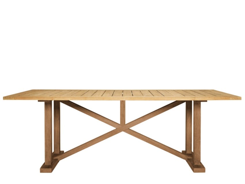 Прямоугольный обеденный стол из тикового дерева JANUS et Cie Беседка ARCH-00043377 - Вид №1