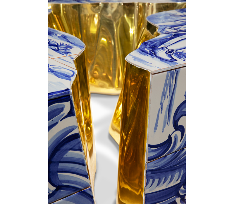 0-053 Центральный стол из плитки Lapiaz Boca Do Lobo  - Вид №13