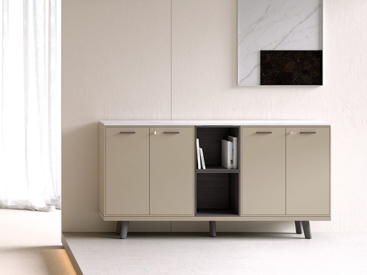 Деревянный офисный шкаф с распашными дверями Bralco ARCH-00060800