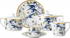 10655601 Rosenthal Сервиз чайный Rosenthal Турандот на 6 персон 21 предмет, фарфор Фарфор