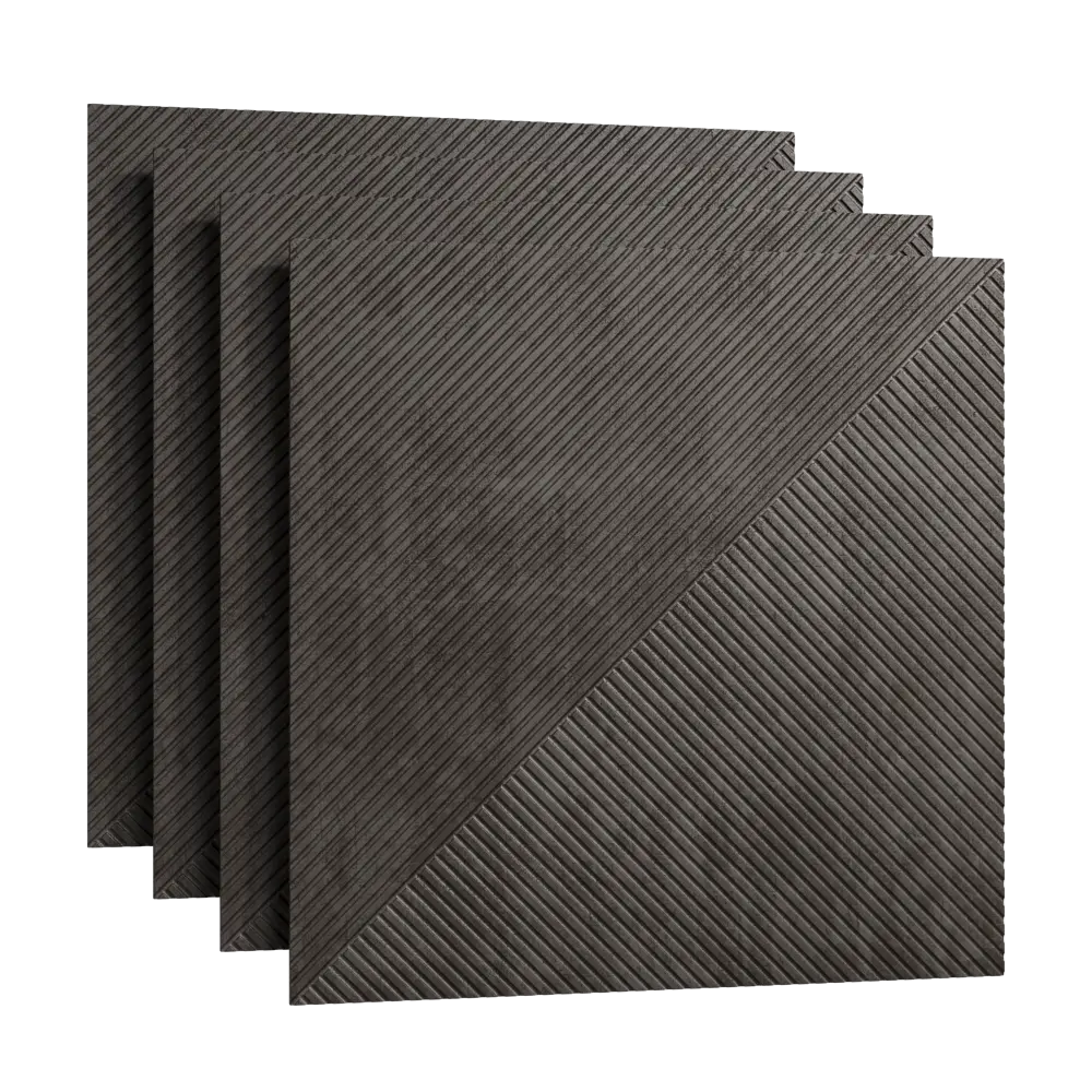 Декоративная панель 3D МДФ Квадро 3 Бетон Темный цвет серый 50x50 см Santreyd STLM-2120672 - Вид №3