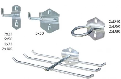 Набор крючков для перфорированной панели 31 шт Верстакофф 101431031