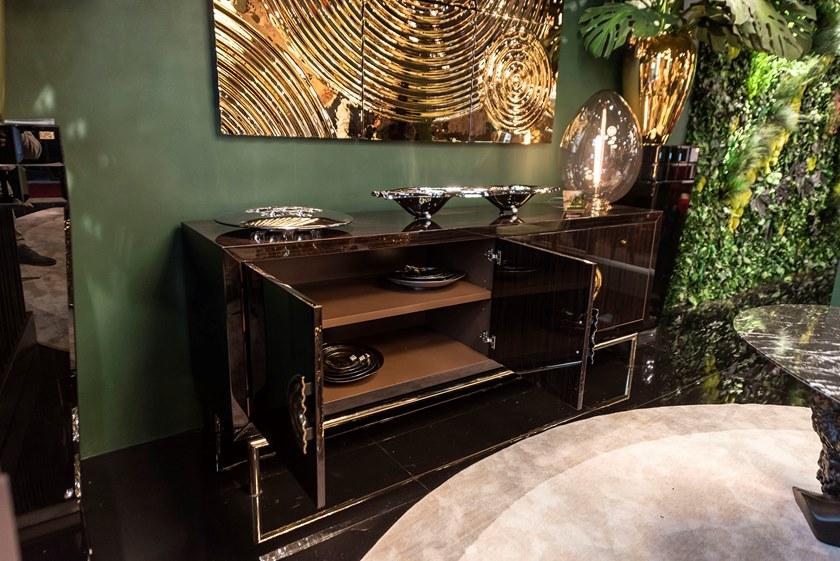 VGnewtrend Комод из черного дерева с распашными дверцами Original sin 7511968.71  - Вид №3