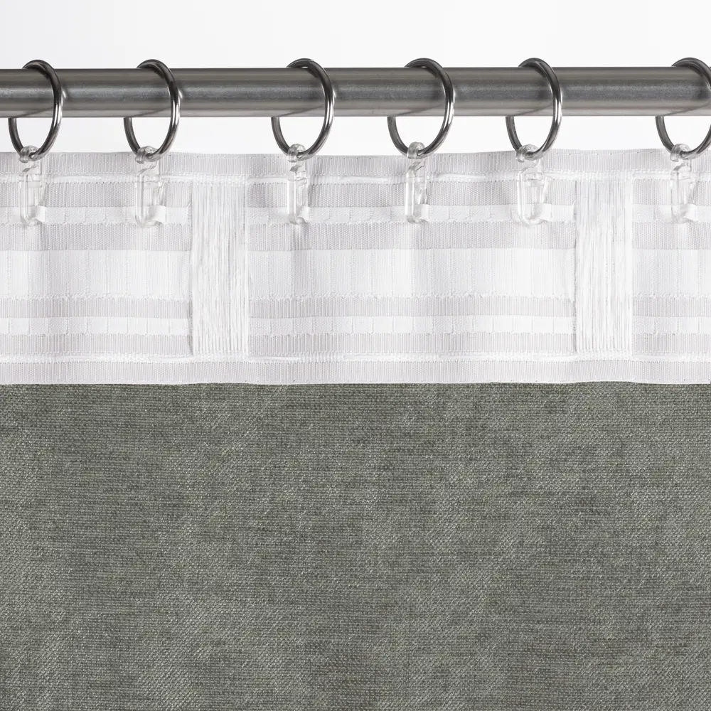 Штора MIAMOZA Меланж на ленте 200x280 см в серых тонах 89427083 STLM-1583971 - Вид №3