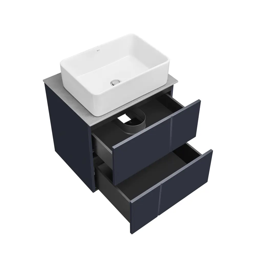 Тумба под раковину подвесная Roca Pilar 60 см цвет синий STLM-2120146 - Вид №1