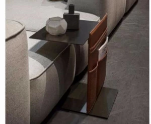 Lema Сервисный столик из окрашенного металла с журнальной стойкой