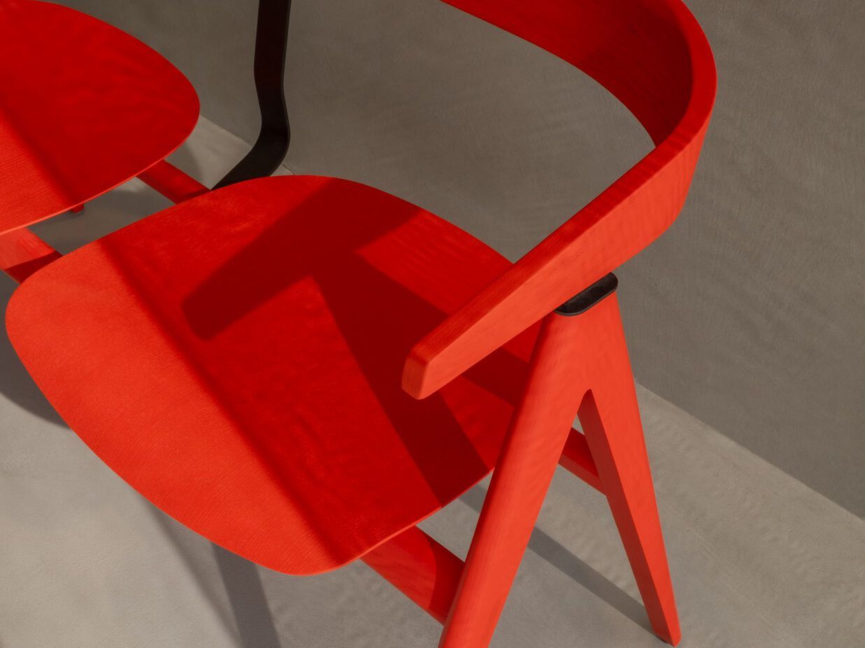 Скамейка из лакированного дуба со спинкой Gazzda Ava ARCH-00028616 - Вид №7