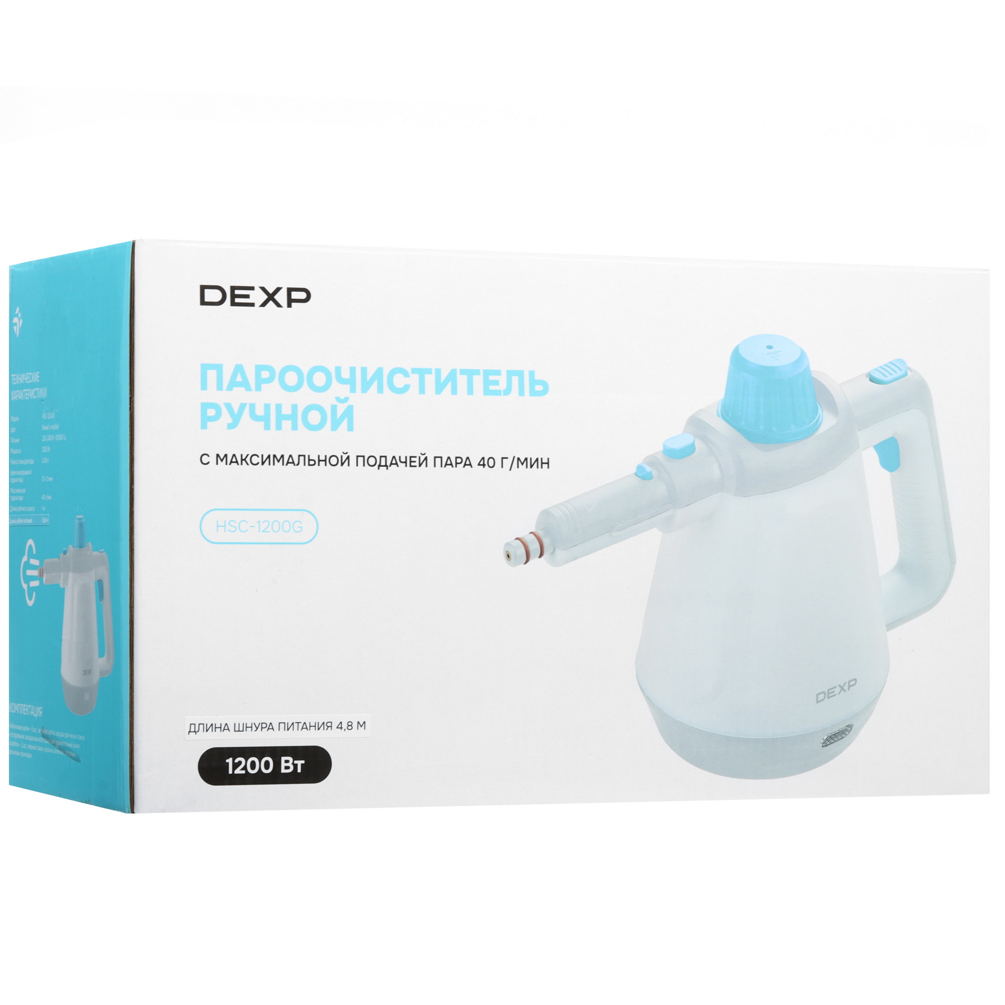 9082888 Пароочиститель DEXP HSC-1200G белый STDN-0083354 - Вид №14