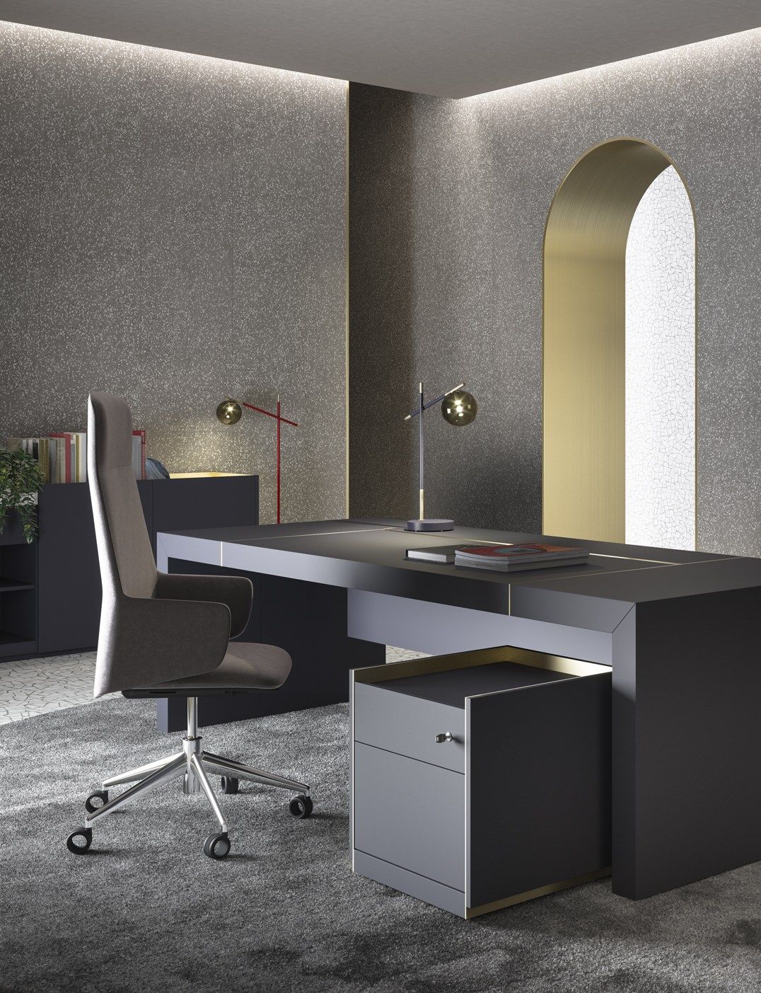 Деревянный исполнительный стол PROF Block 2.0 ARCH-00126139 - Вид №19