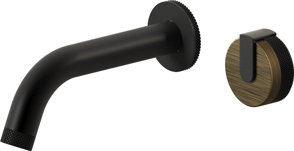 E-11535-R1VBB-L1BK-MBK Настенный прогрессивный смеситель скрытого монтажа для раковины GRAFF MOD+