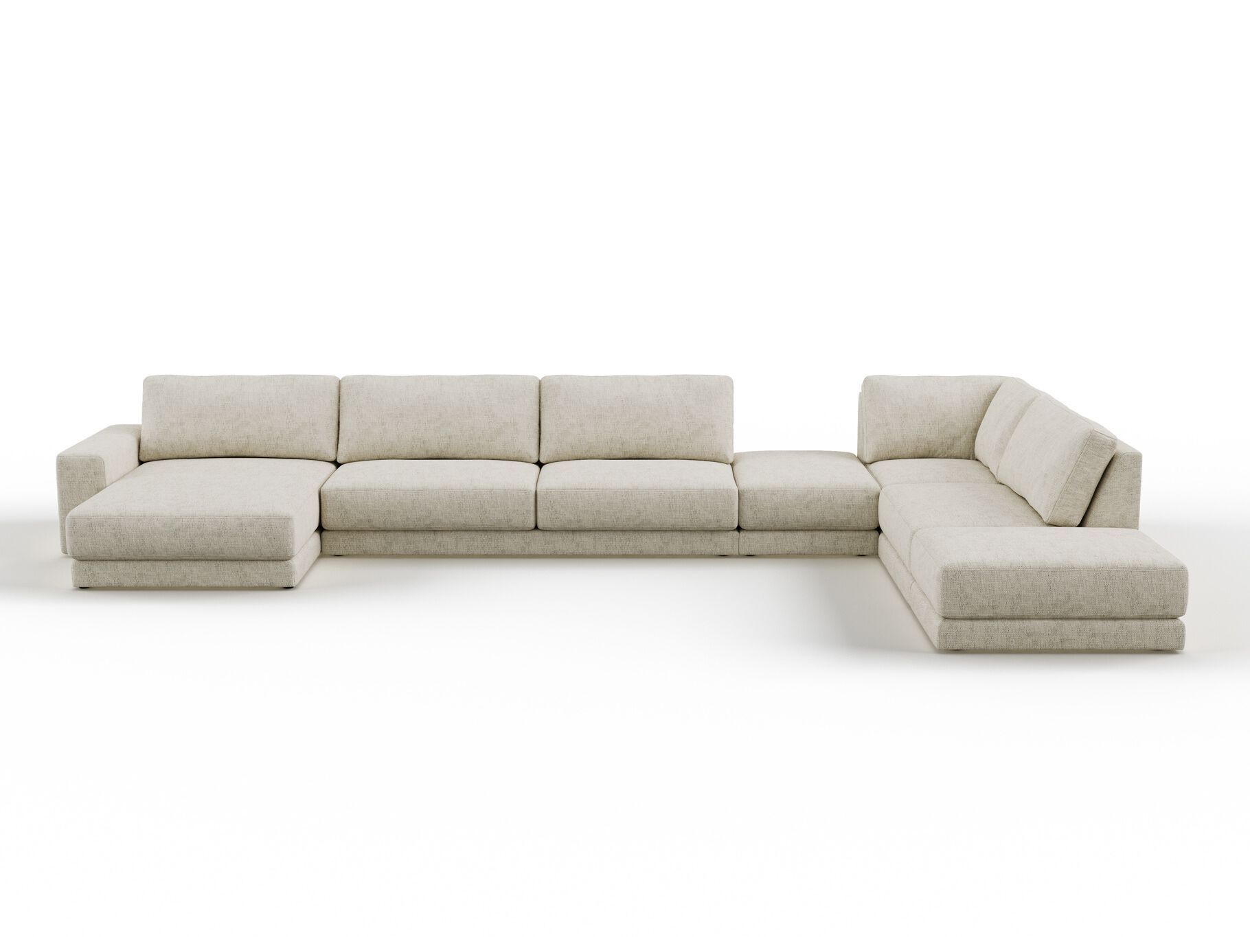 Угловой диван из ткани с полуостровом DÔME DECO Awaken ARCH-00099055 - Вид №9