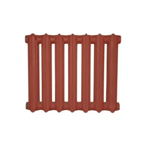 Радиатор секционный 500/140 7 секций ДУ15 боковое подключение чугун красно-коричневый