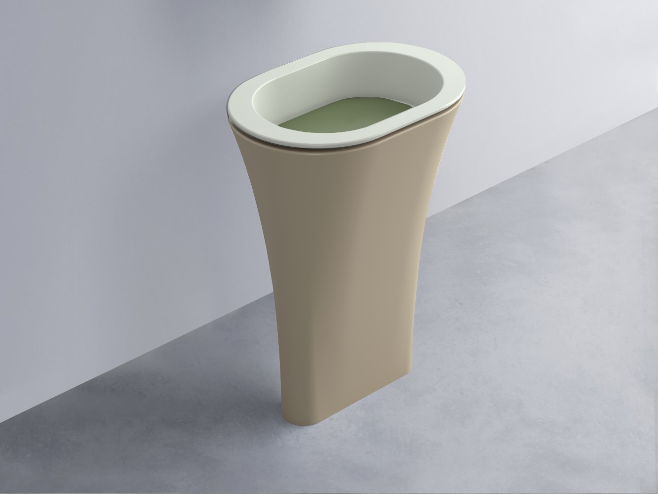 AMLA65-PM+AMPILO-AG+AMCOLO-AV Раковина Amedeo Ovale отдельностоящая cielo Enjoy + Amedeo Ceramica Cielo