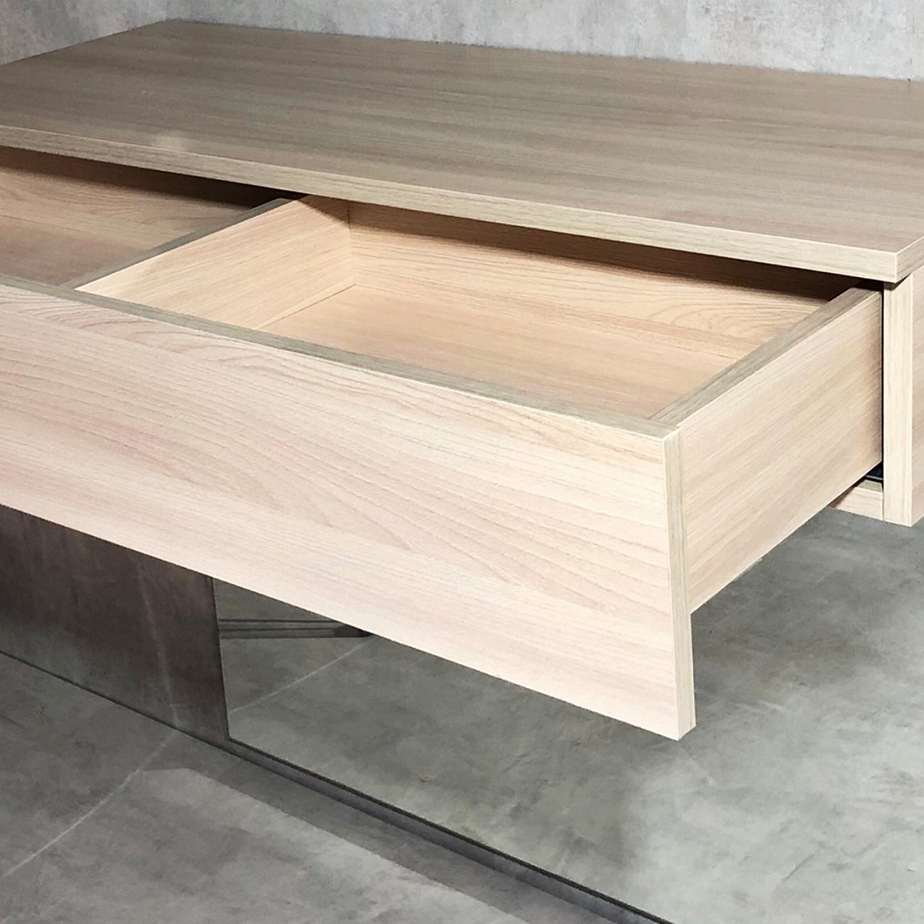 Прихожая с зеркалом и ящиком бежевая "Приви" GRAUM  304003 Бежевый;зеркальный  - Вид №4