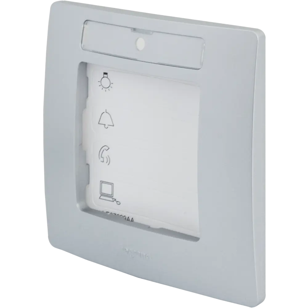 Рамка для розеток и выключателей Legrand Etika 1 пост, цвет алюминий 82496641 STLM-2200944  - Вид №1
