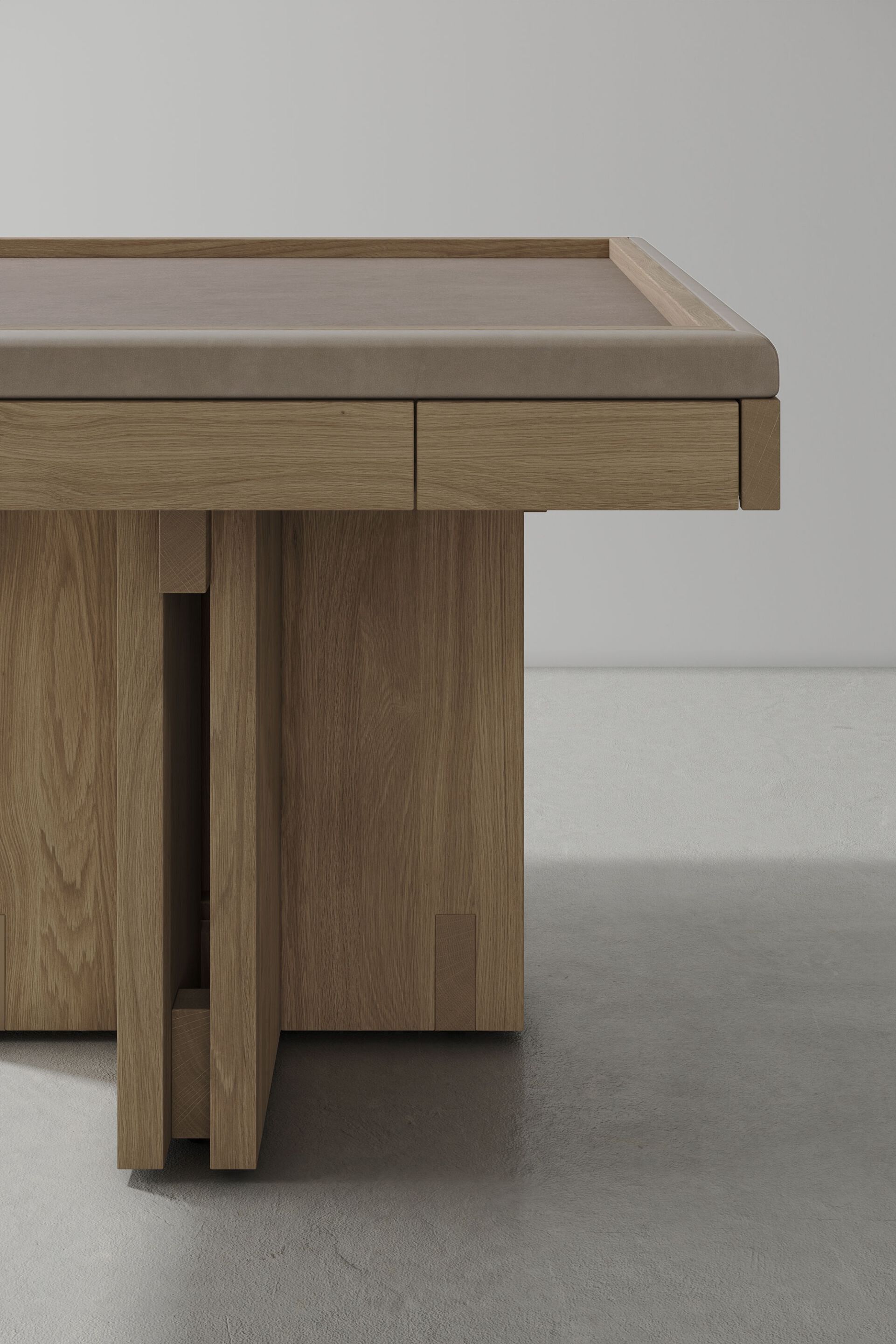 Дубовый квадратный стол для маджонга District Eight Dinh ARCH-00110617 - Вид №2