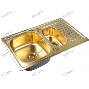 Zorg SZR-78-2-50 bronze Мойка кухонная прямоугольная Zorg 