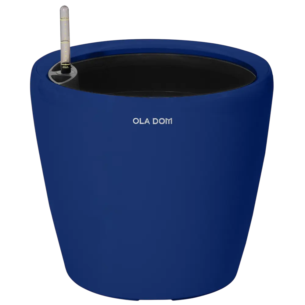 Кашпо Oladom Deluxe Ø36 h32.5 см v16 л пластик кобальт с автополивом Santreyd STLM-2029613