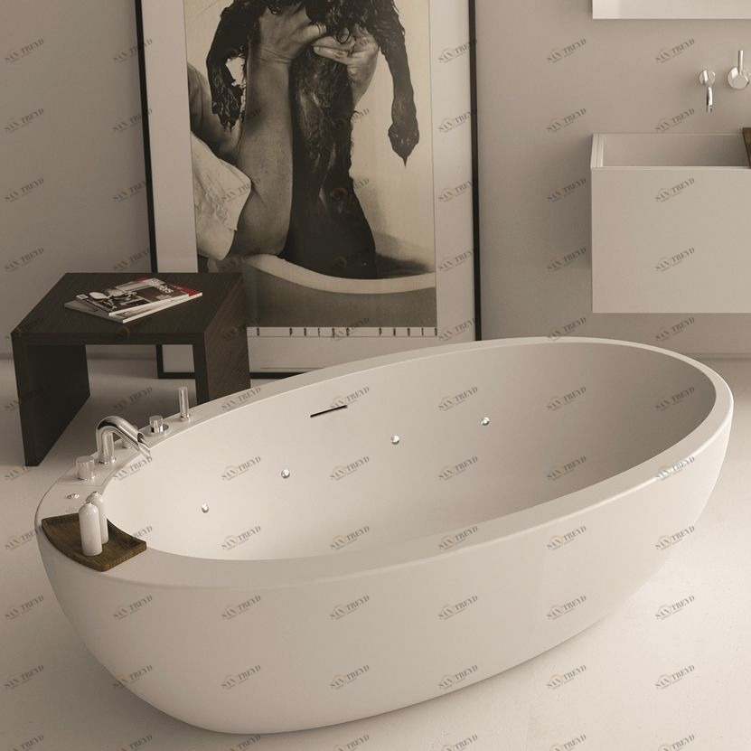 Design Ванна из Corian 1900x1200x500 Elitechnic белая MOMA Design ELTH301900