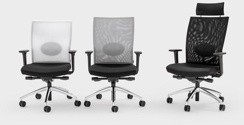 Viganò Поворотный откидной офисный стул из ткани Queen mesh sun-id-1355236 - Вид №2