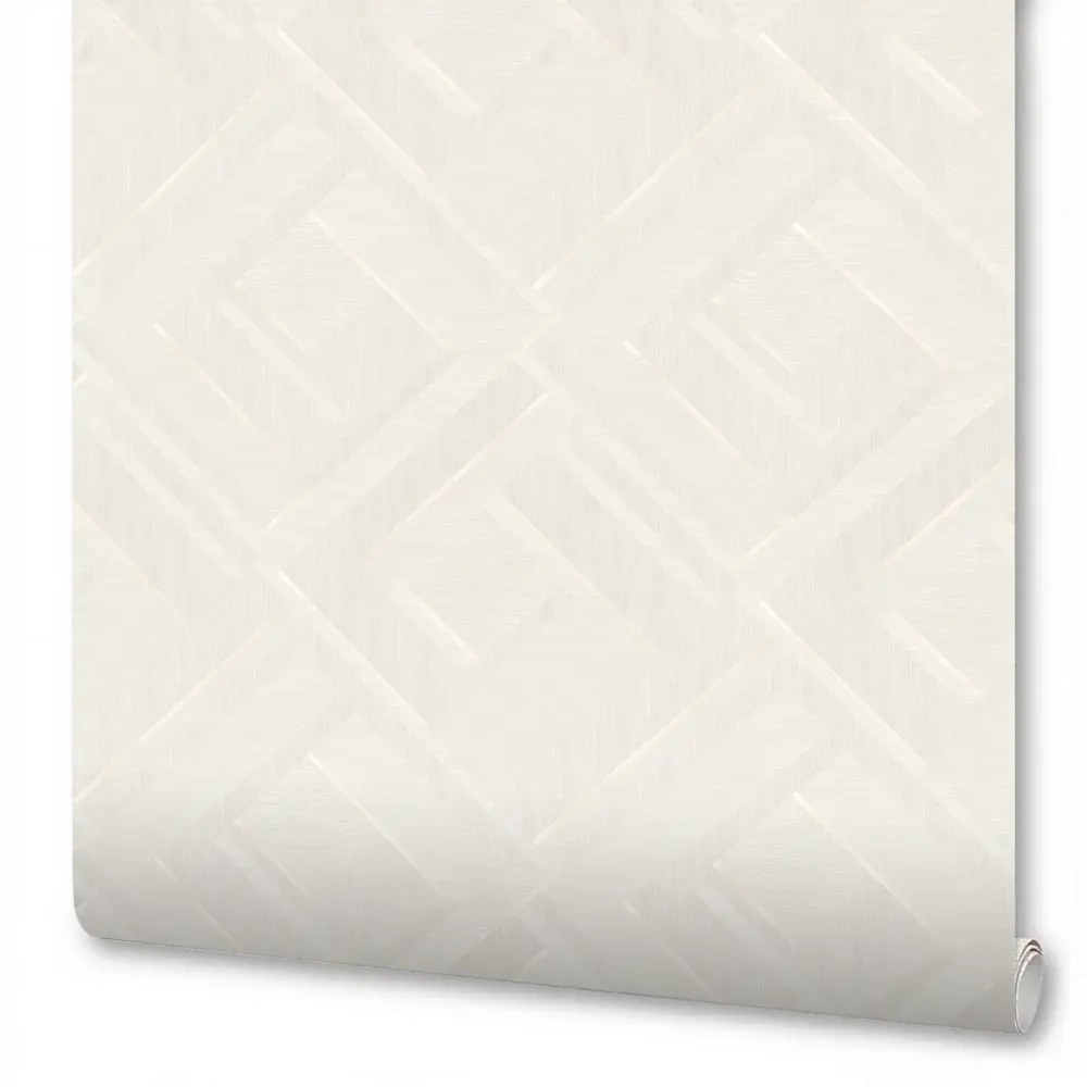 WALLSECRET Decorium - Флизелиновые обои молочного оттенка для элегантного интерьера 89366703 STLM-0832180