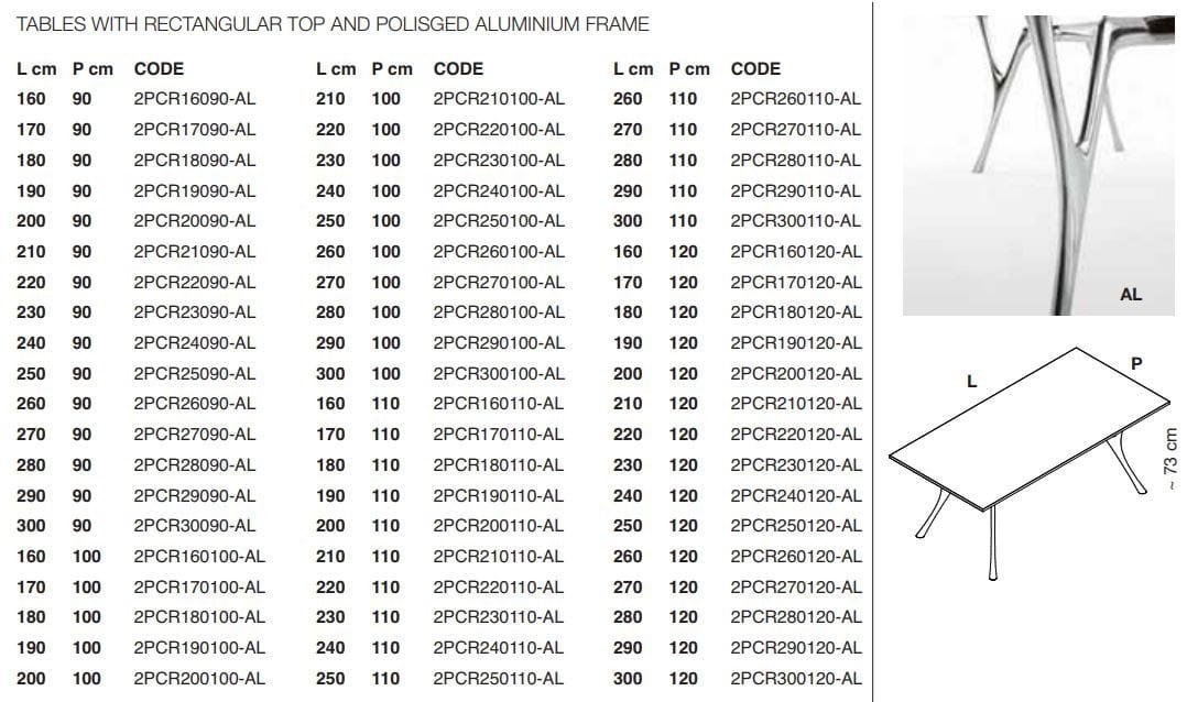 Прямоугольный бетонный стол Caimi Brevetti ARCH-00106102 - Вид №5