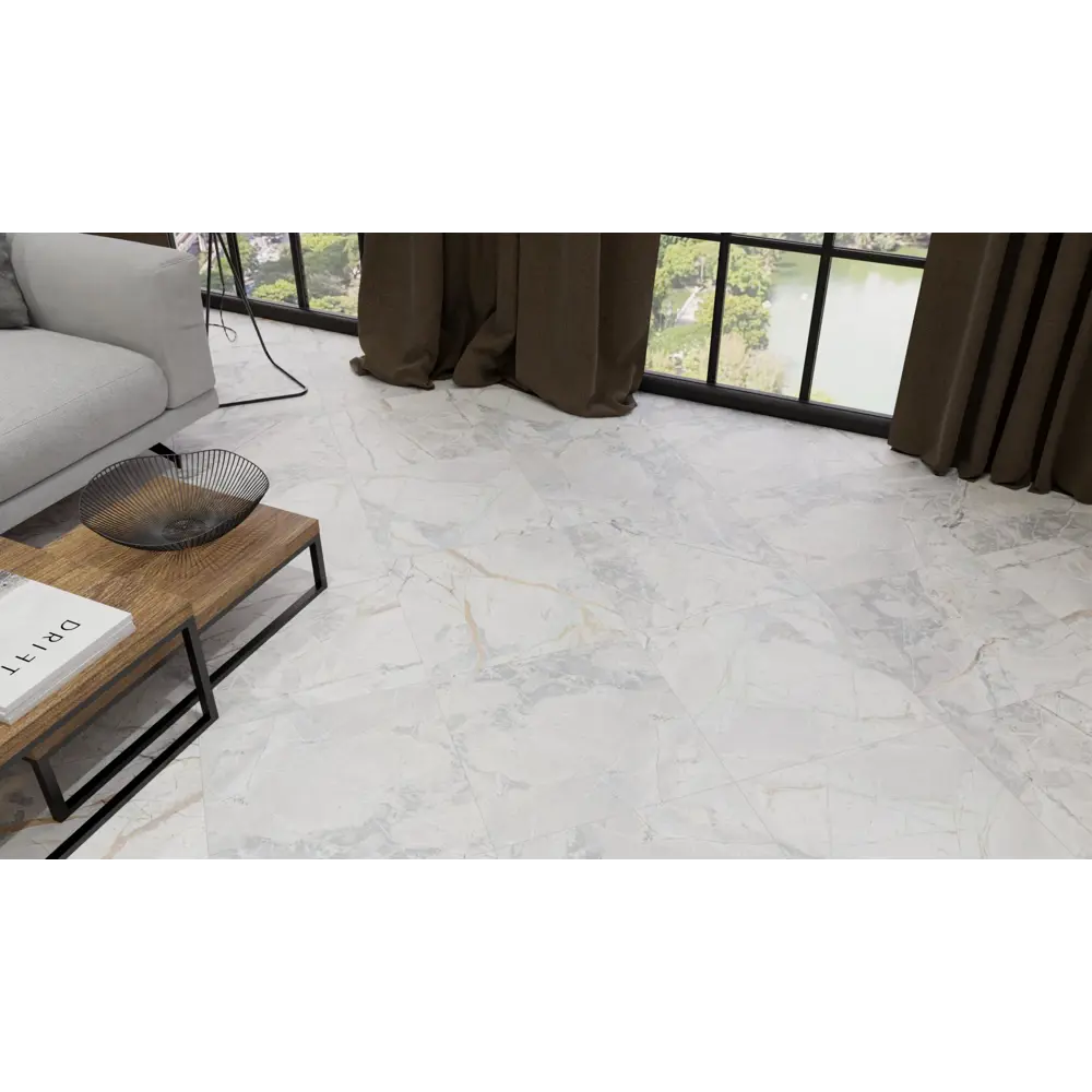 Керамогранит Beryoza Ceramika Tyndal Gp White 50x50 см 1.5 м² цвет белый/серый 84407254 STLM-2153816 BERYOZA CERAMICA - Вид №5