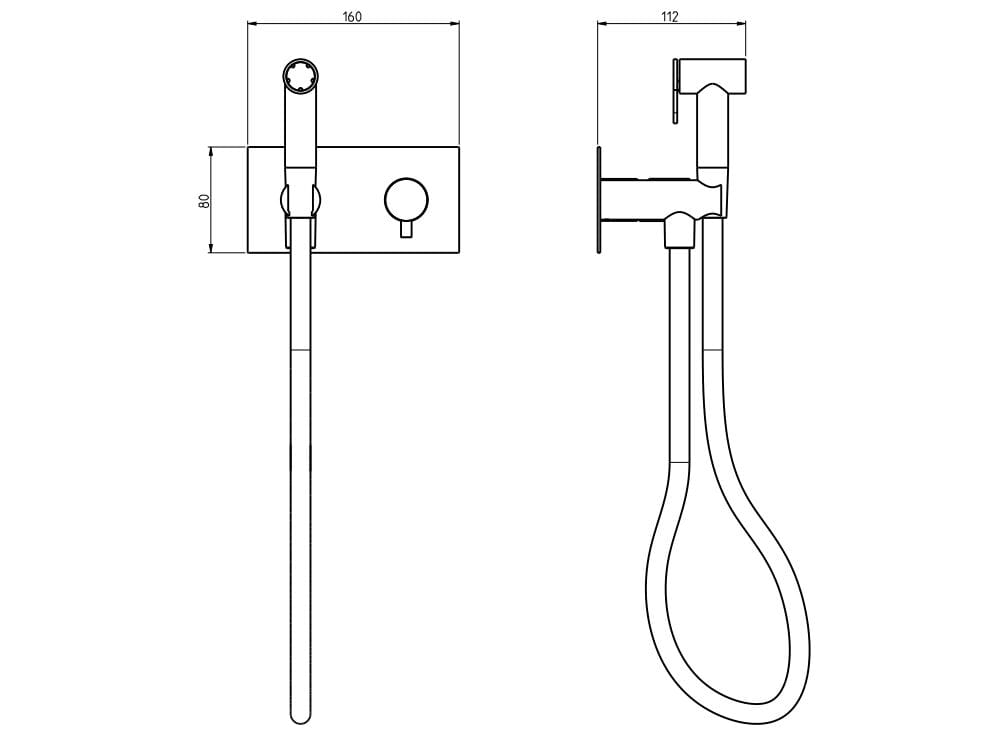 Нержавеющая сталь гидроскоп с миксером Rubinetterie Frattini Pepe XL 316 ARCH-00036727 - Вид №2