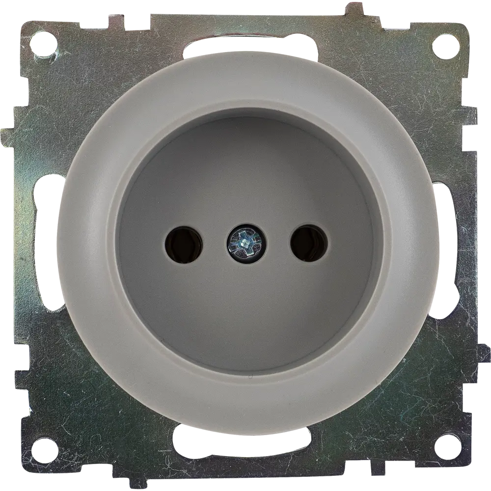 Розетка встраиваемая Onekey Florence без заземления, цвет серый ONEKEYELECTRO STLM-2131456