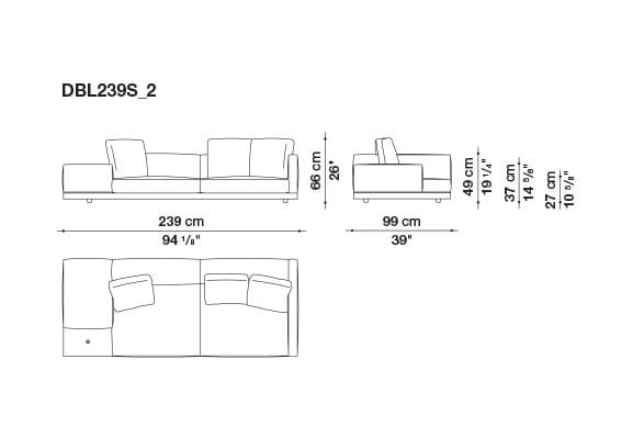Кожаный диван B&B Italia док ARCH-00106863 - Вид №152