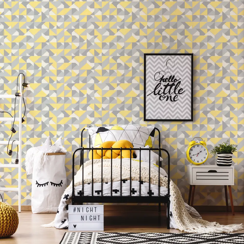 Обои виниловые Аспект Ру Оригами желтые 1.06 м 70309-34 STLM-2129403 - Вид №2