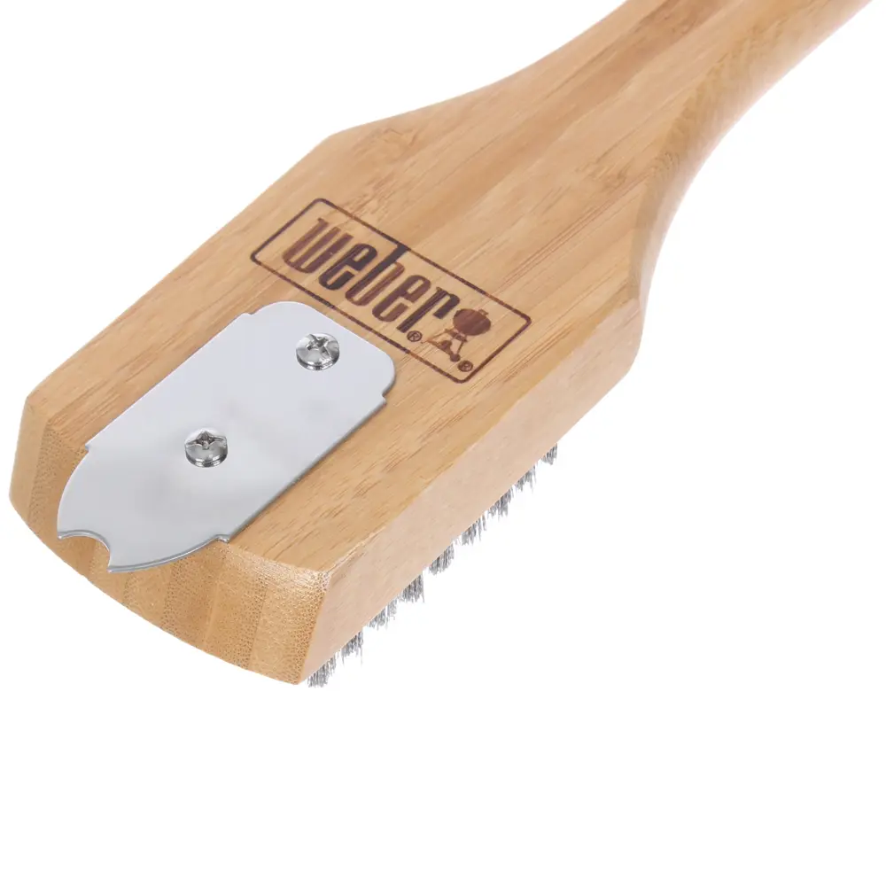 Щётка для чистки гриля Weber 30 см с бамбуковой ручкой STLM-2137898 - Вид №1