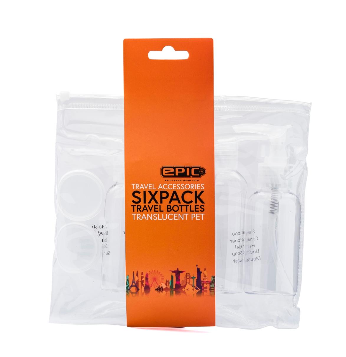 EA8042/02 Набор дорожных бутылок Sixpack Travel Bottles Epic Travel Accessories 2.0  - Вид №1