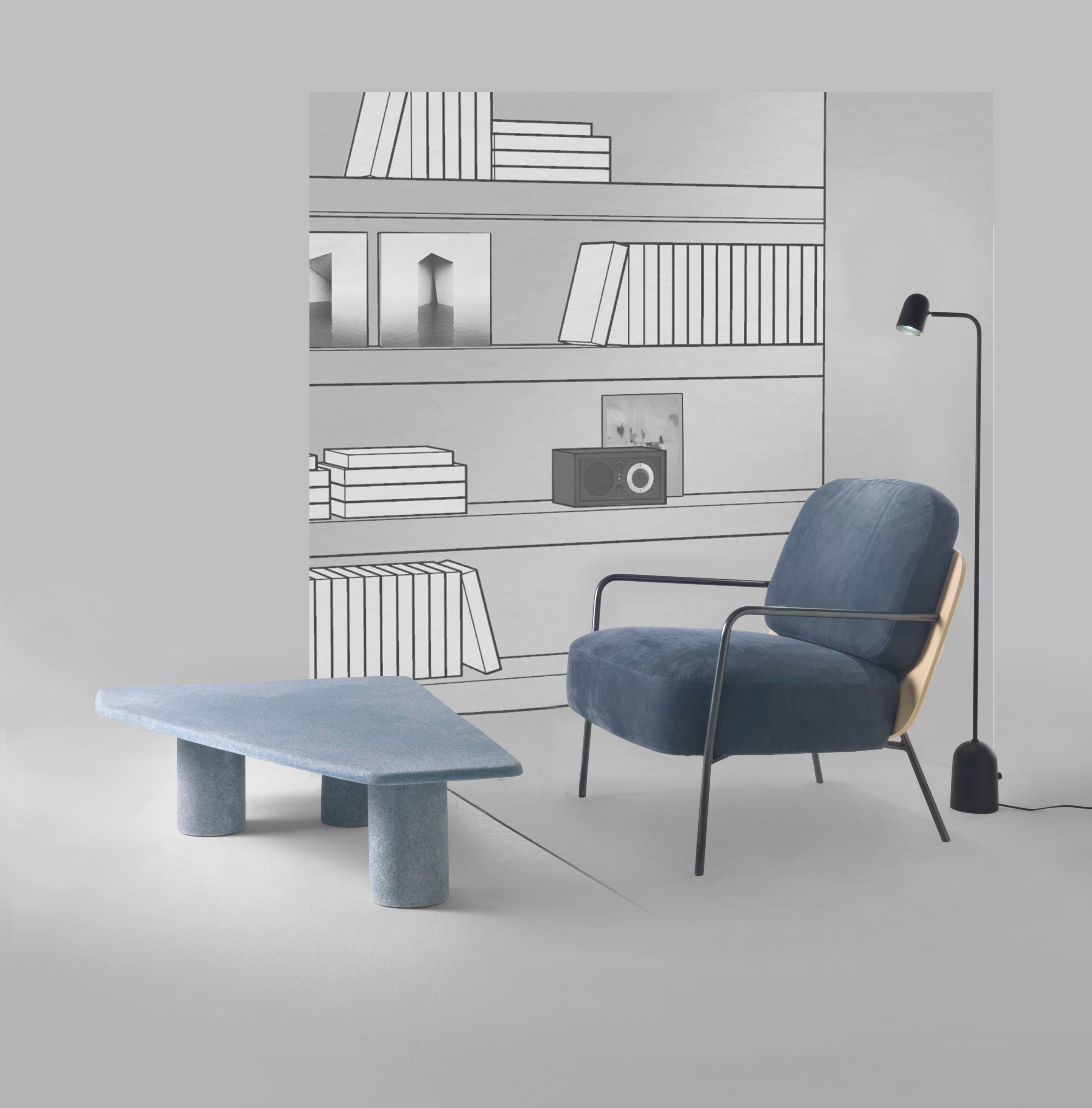 Тканевое кресло с подлокотниками Marac BUONASERA ARCH-00031704 - Вид №3