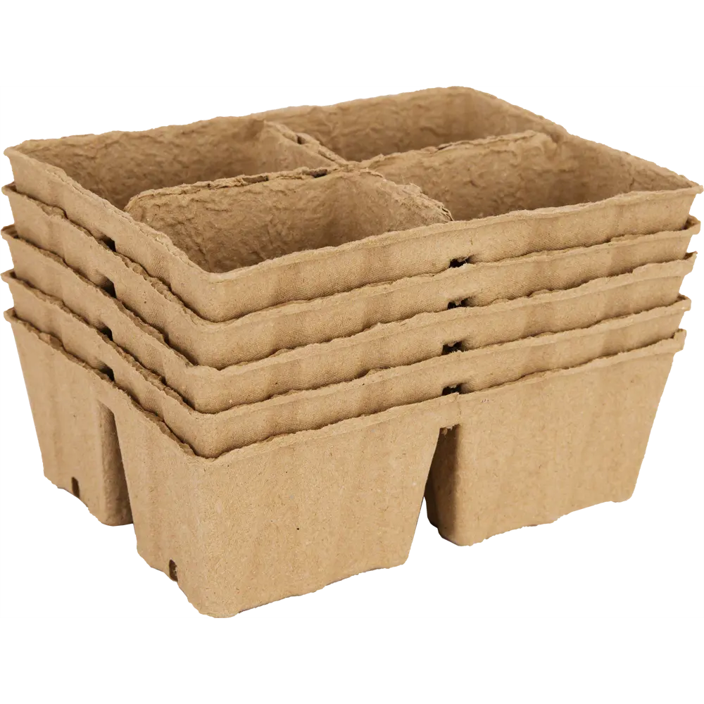 Кассета рассадная биоразлагаемая 4 ячейки 5 шт Santreyd STLM-2058225