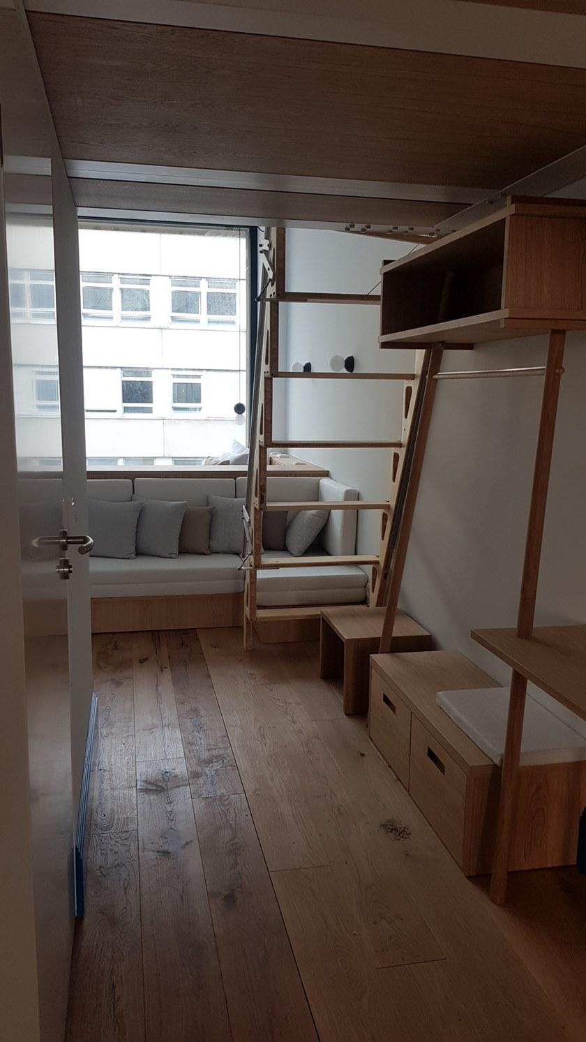 Bcompact Выдвижная лестница из бамбука  Bhl-02  - Вид №7