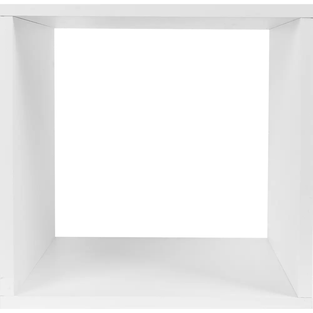 Стеллаж Spaceo KUB 1 секция 36x36.1x31.7 см ЛДСП цвет белый STLM-2094664 - Вид №4