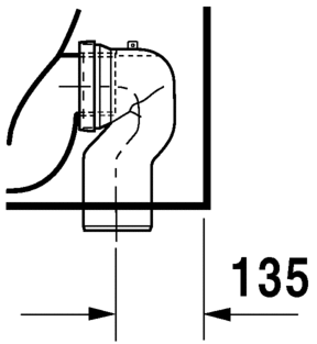 21150920002 Приставной унитаз напольный Белый Duravit D-Code Германия - Вид №6