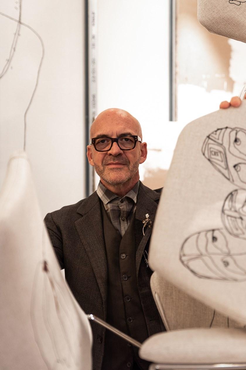 Saba Italia Тканевый стул на санках с подлокотниками New york sun-id-1362757 - Вид №13