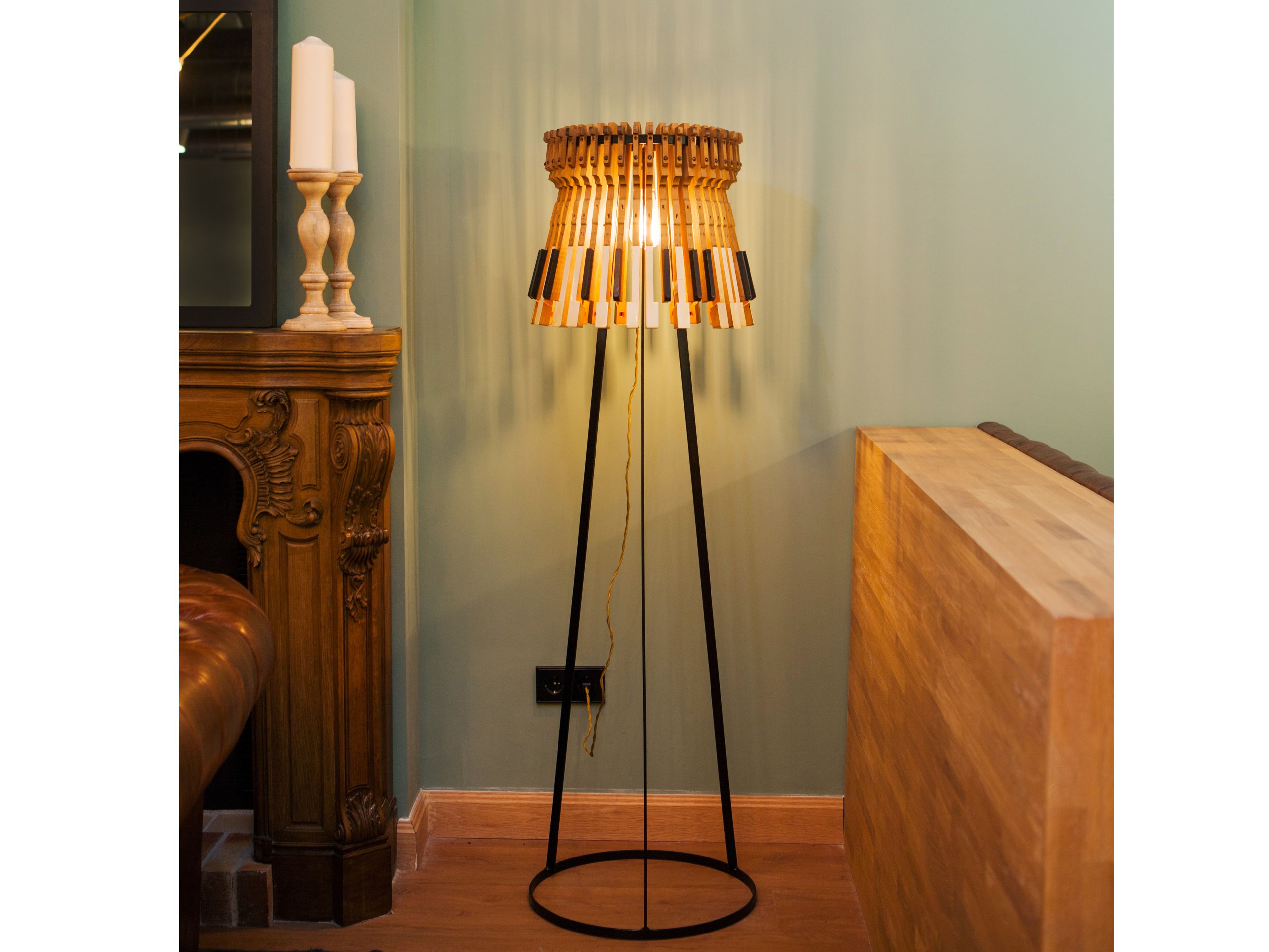 Металлическая напольная лампа ручной работы ICI ET LÀ этаж ARCH-00032441