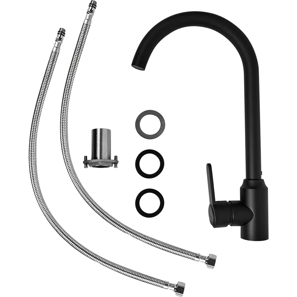 Смеситель кухонный Vidage VFR8631 BL высота 35 см цвет черный STLM-2138122 - Вид №4