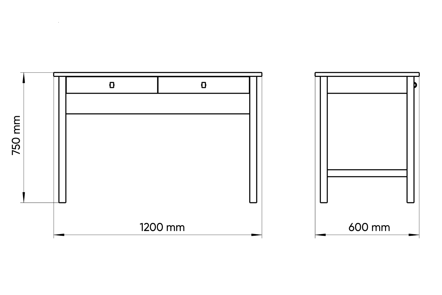 Стол письменный белый Classic М2 ELLIPSE ELLIPSE CLASSIC 00-3951335 Белый Santreyd  - Вид №2