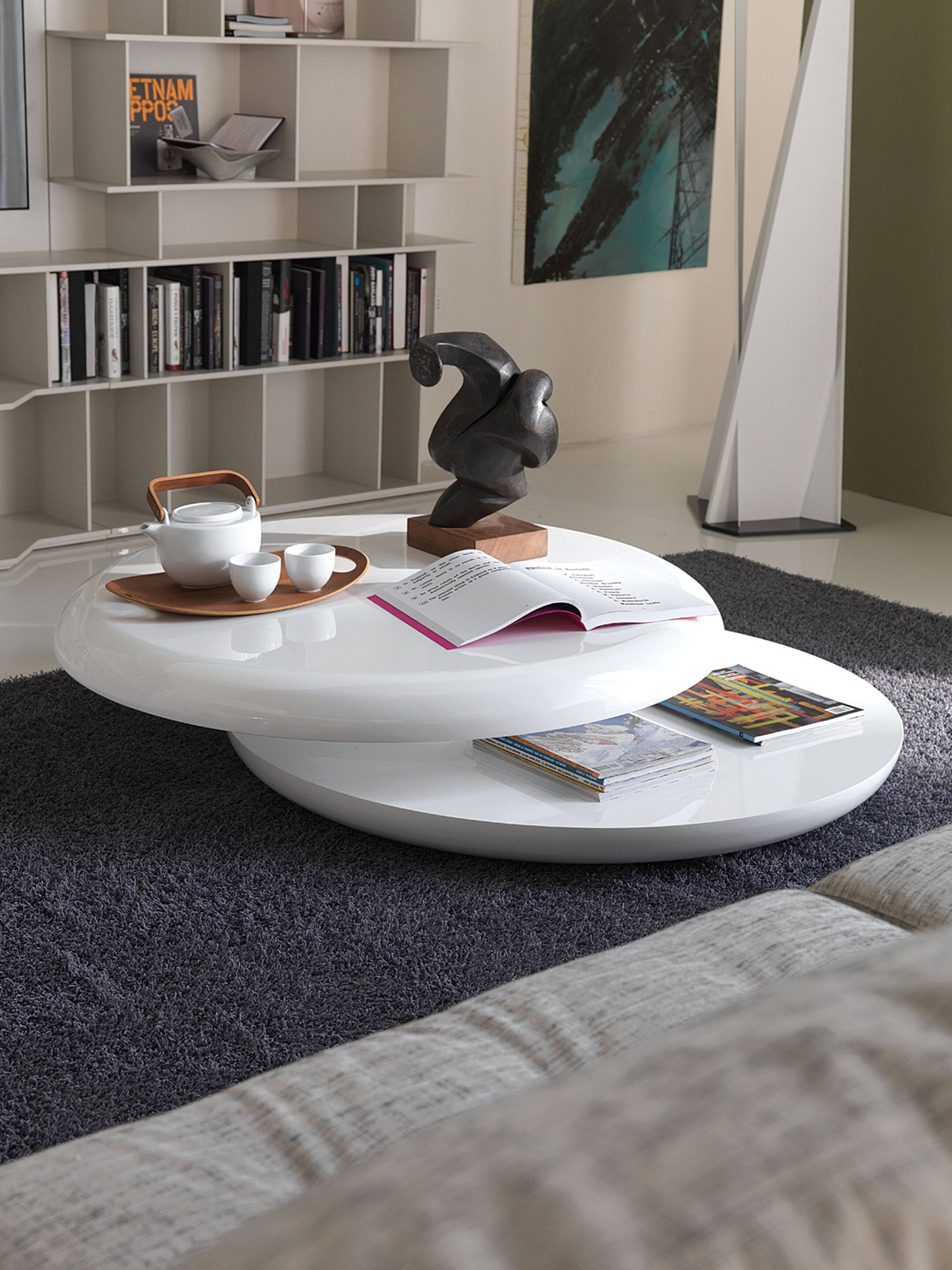 Низкий поворотный круглый журнальный столик Cattelan italia YO-YO ARCH-00077768 - Вид №3