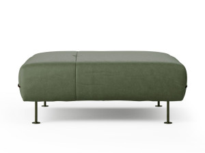 Кожаный квадратный пуф