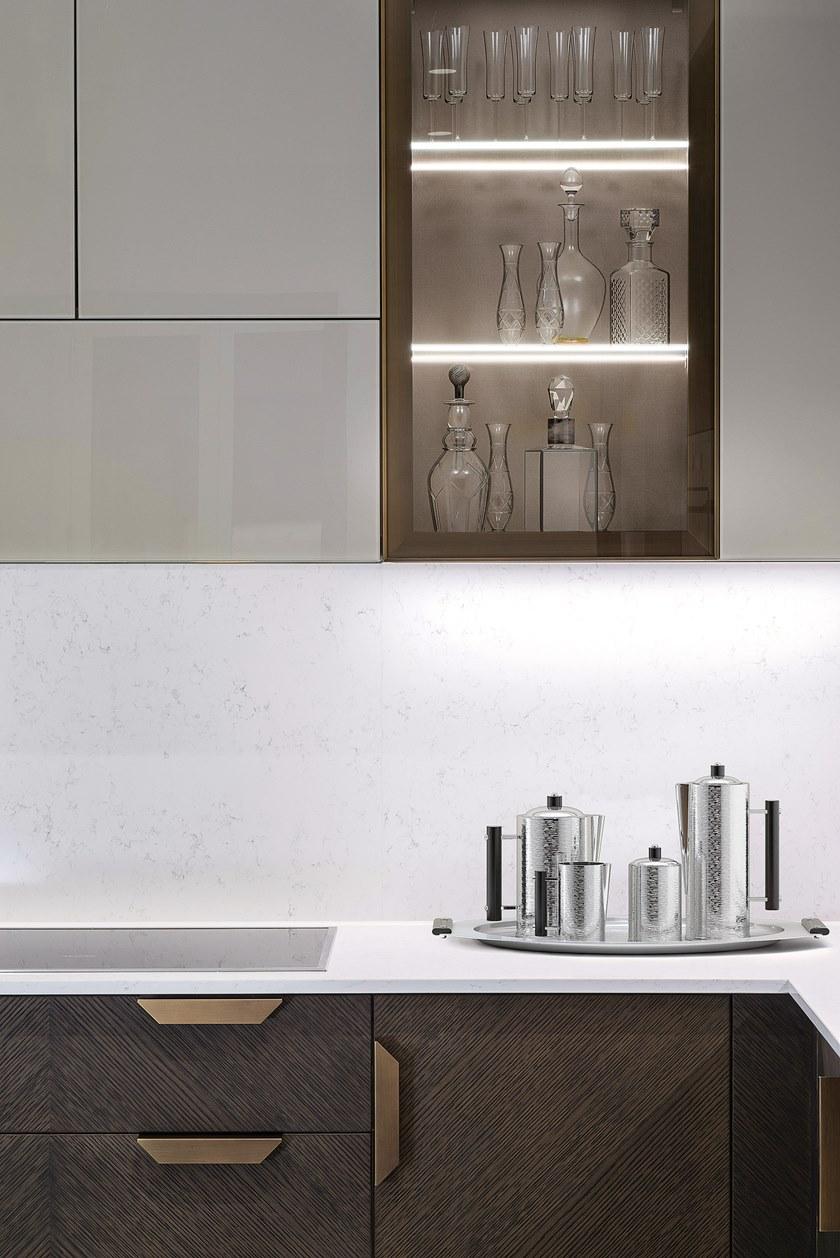 TM Italia Cucine Угловая кухня с полуостровом и колоннами D90 sun-id-1480262 - Вид №4