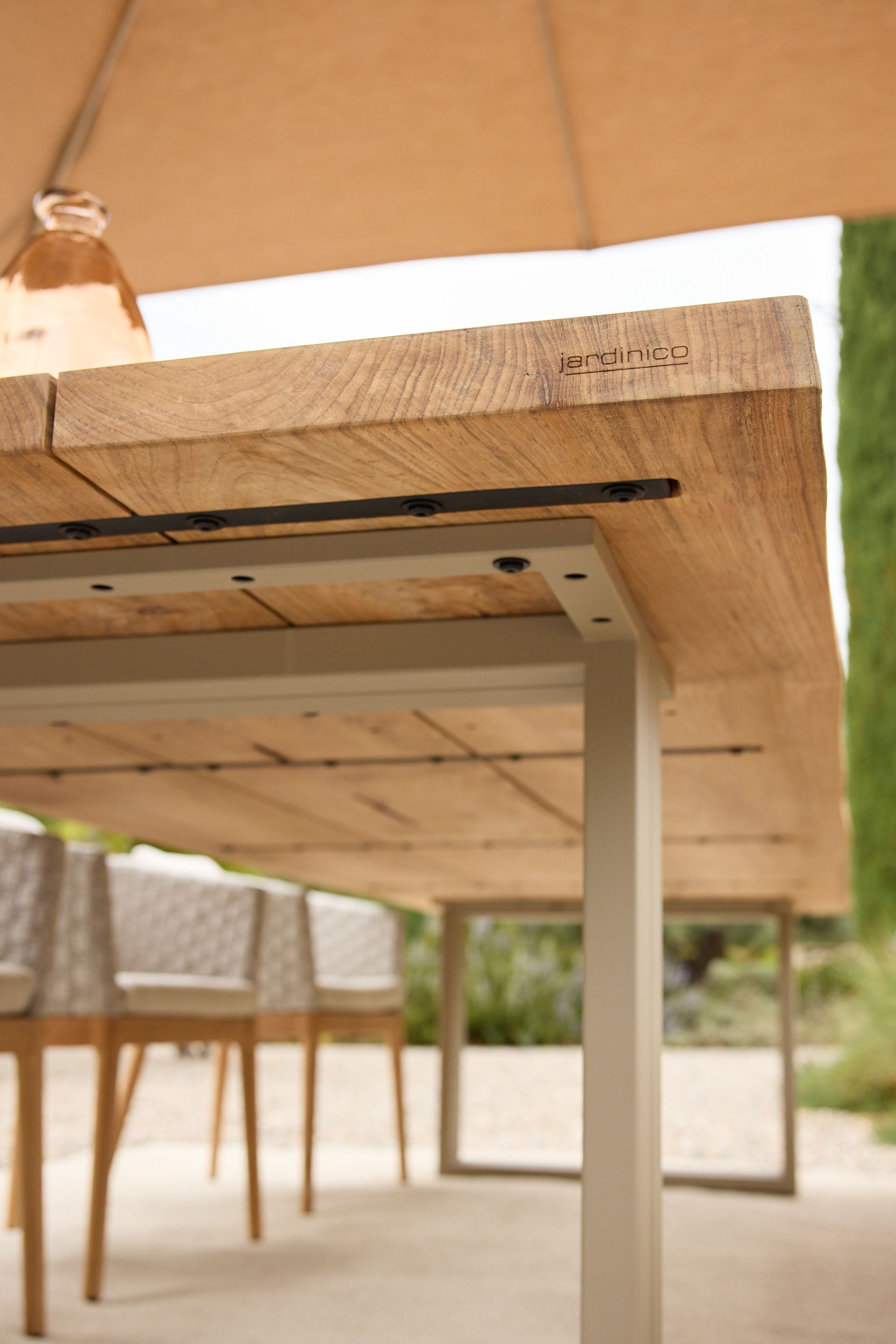 Алюминиевая и деревянная садовая скамейка Jardinico природа ARCH-00059787 - Вид №7