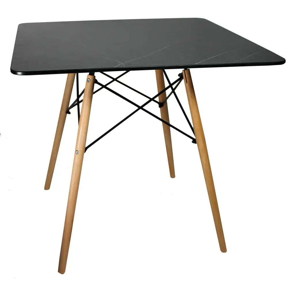 Стол кухонный Instam STI-S80 5156-02 квадрат 80x75x80 см дерево цвет темный мрамор Santreyd STLM-2028180 - Вид №2