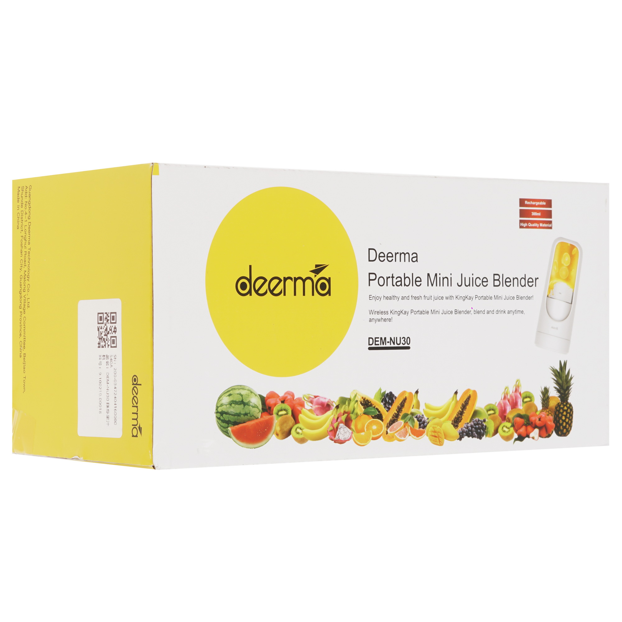 5339416 Портативный блендер Deerma DEM-NU30 белый STDN-0086051 - Вид №9